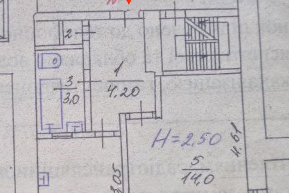 Продаётся 1-комнатная квартира, 32 м²