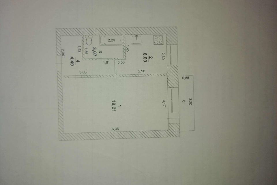 Продаётся 1-комнатная квартира, 32.7 м²