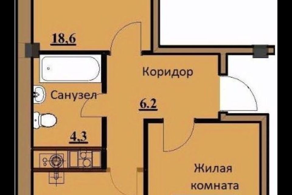 Продаётся 2-комнатная квартира, 60 м²
