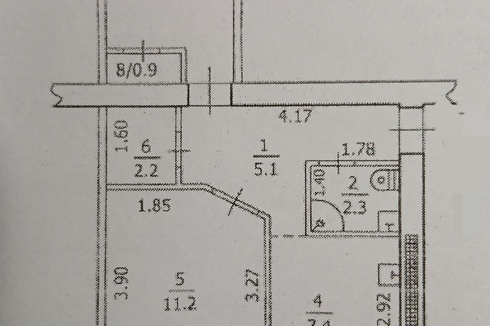 Продаётся 2-комнатная квартира, 44 м²