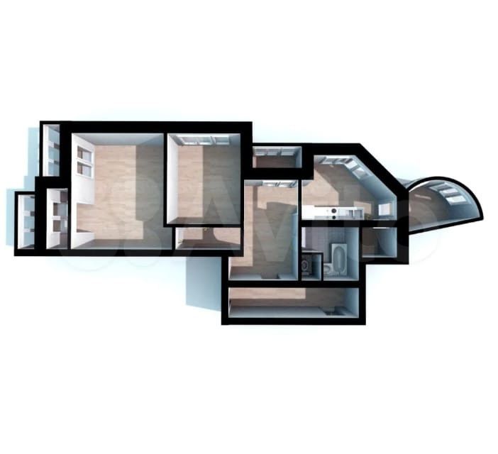 Продаётся 3-комнатная квартира, 93 м²