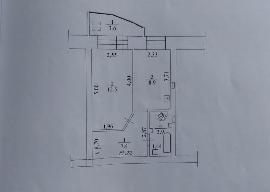 Продаётся 1-комнатная квартира, 32.7 м²