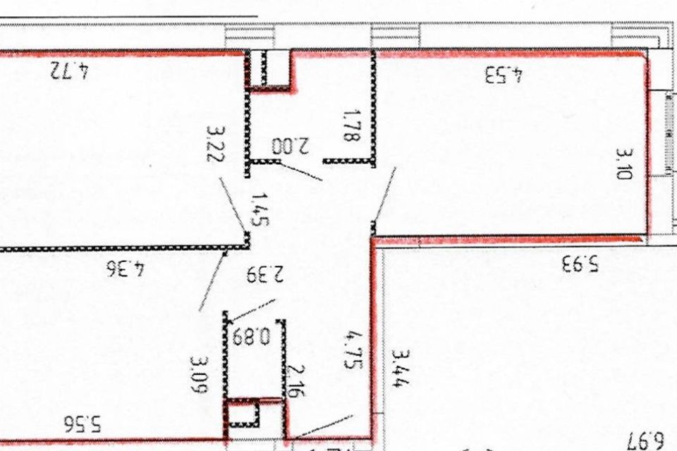 Продаётся 2-комнатная квартира, 58.5 м²