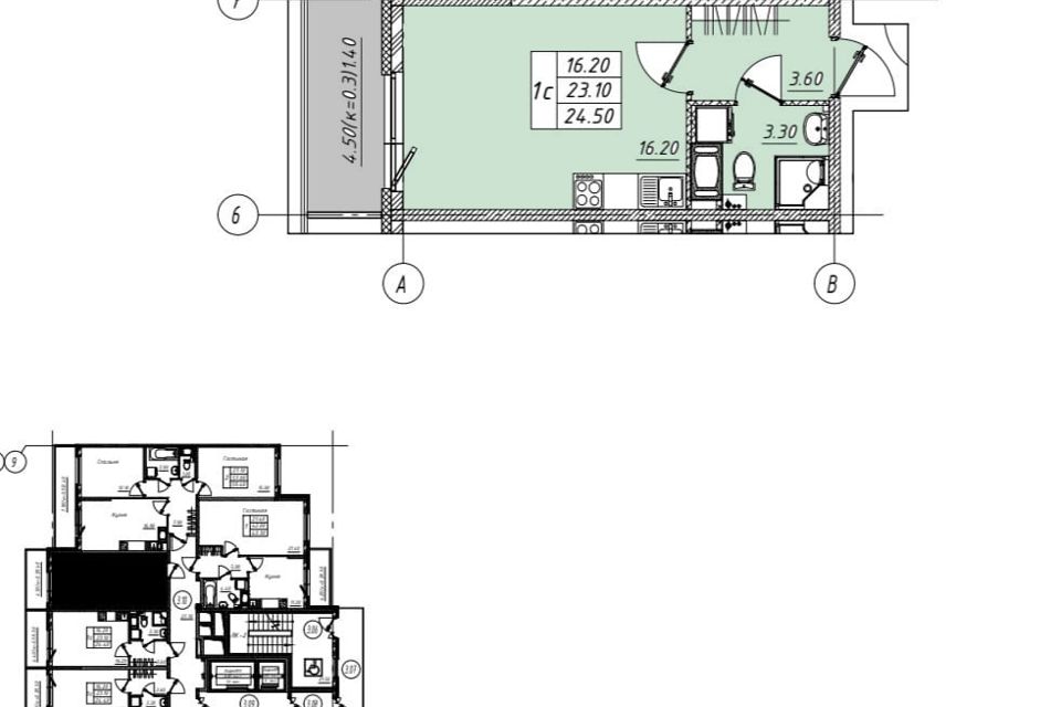 Продаётся студия, 24.5 м²