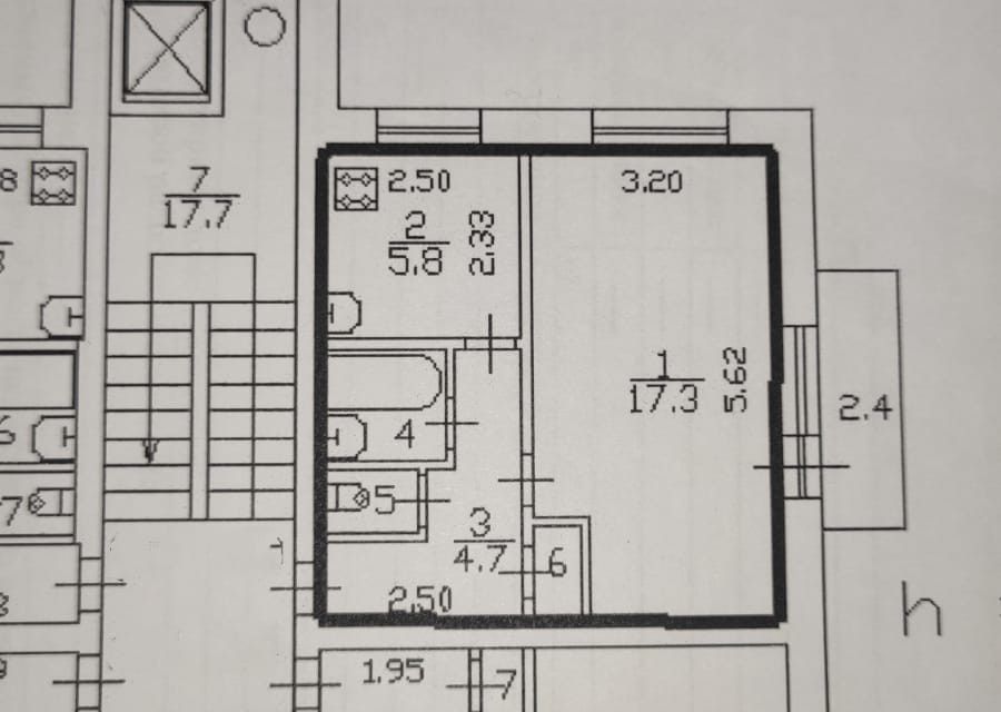 Продаётся 1-комнатная квартира, 31.6 м²
