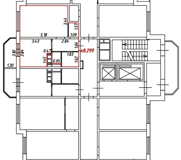 Продаётся 1-комнатная квартира, 38 м²