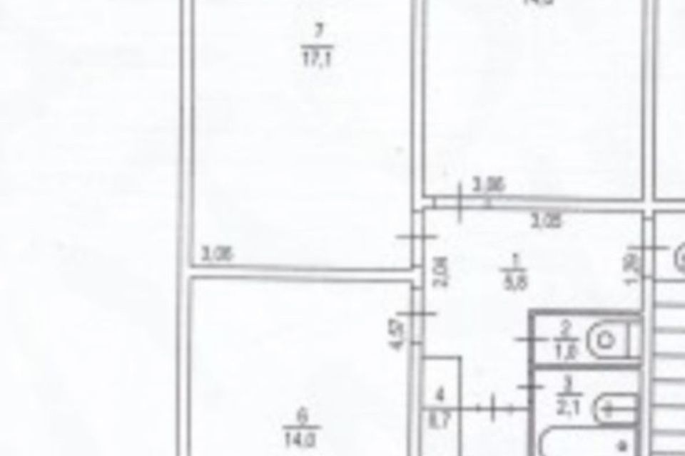 Продаётся 3-комнатная квартира, 64 м²