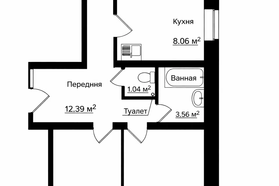 Продаётся 3-комнатная квартира, 70.4 м²