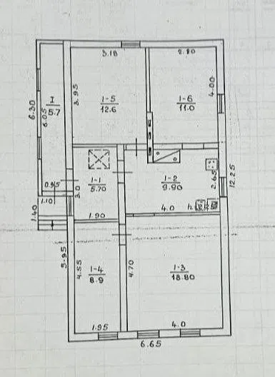 Продаётся 1-этажный дом, 80 м²