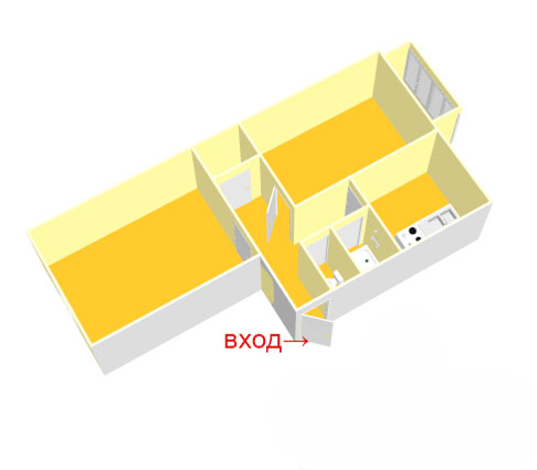 Продаётся 2-комнатная квартира, 43.2 м²