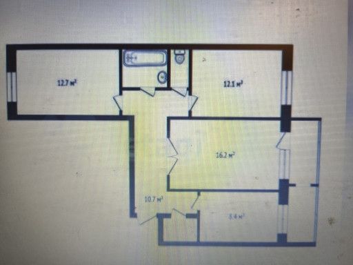Продаётся 3-комнатная квартира, 69 м²