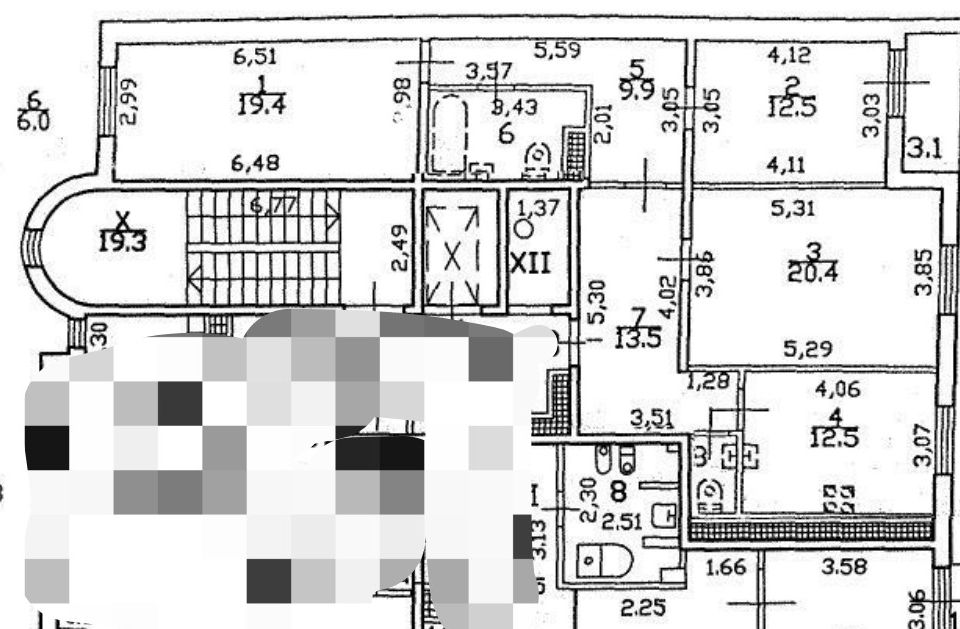 Продаётся 3-комнатная квартира, 96 м²
