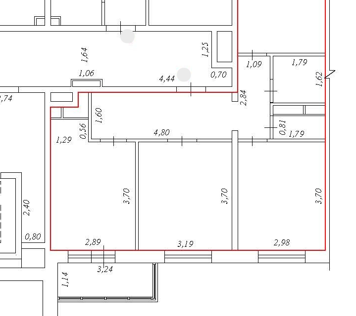 Продаётся 3-комнатная квартира, 65.5 м²