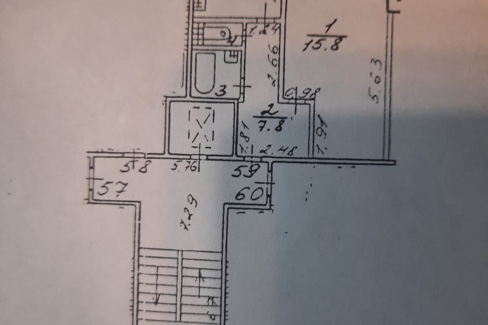 Продаётся 1-комнатная квартира, 36.5 м²