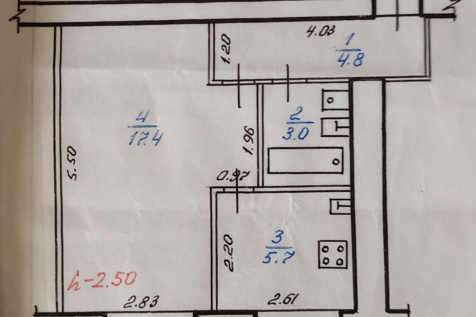 Продаётся 1-комнатная квартира, 30.9 м²