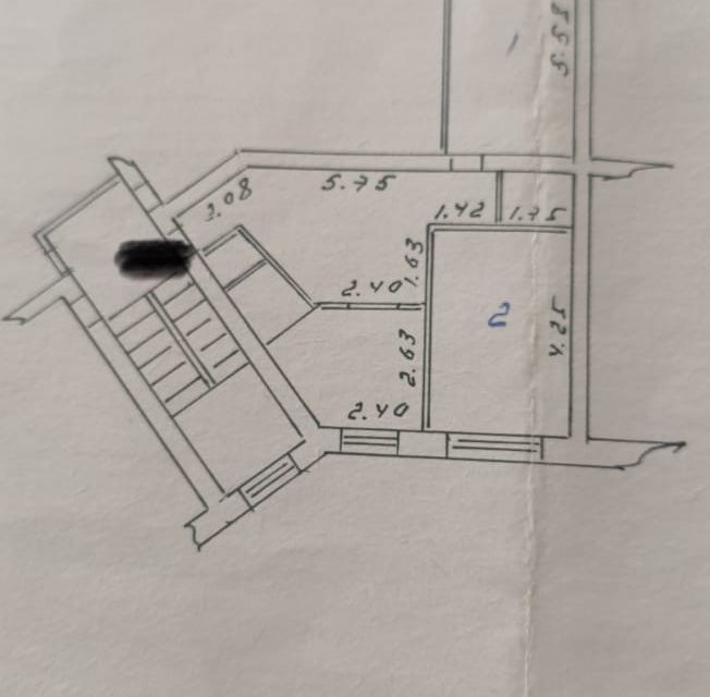 Продаётся 2-комнатная квартира, 55.6 м²