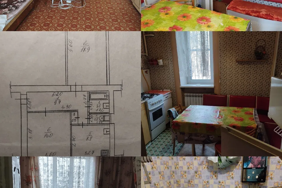 Продаётся 2-комнатная квартира, 56 м²
