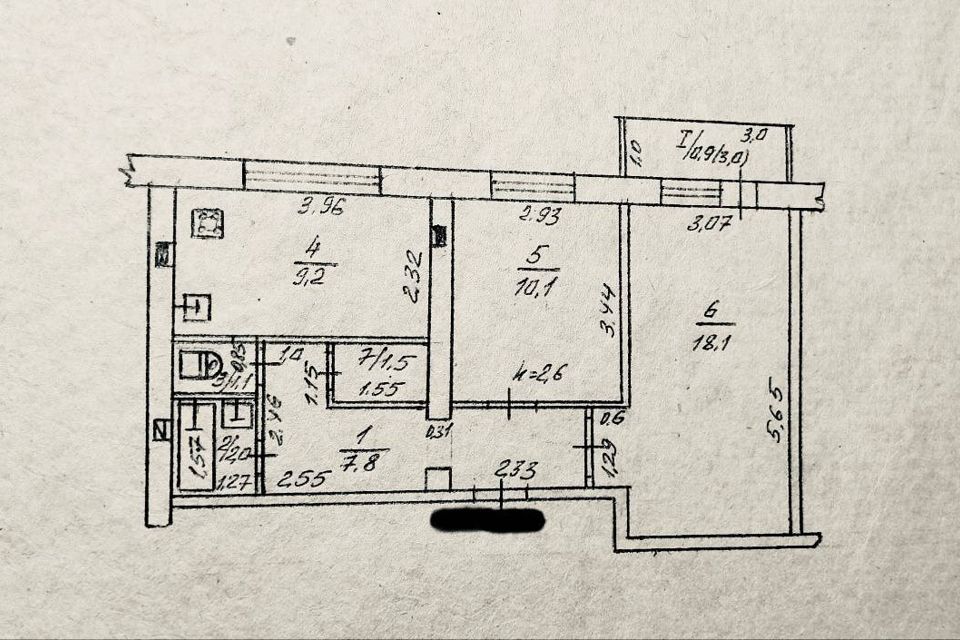 Продаётся 2-комнатная квартира, 56 м²