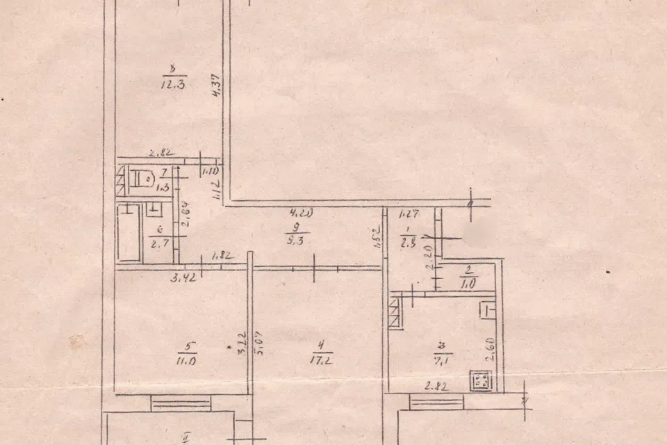 Продаётся 3-комнатная квартира, 75 м²