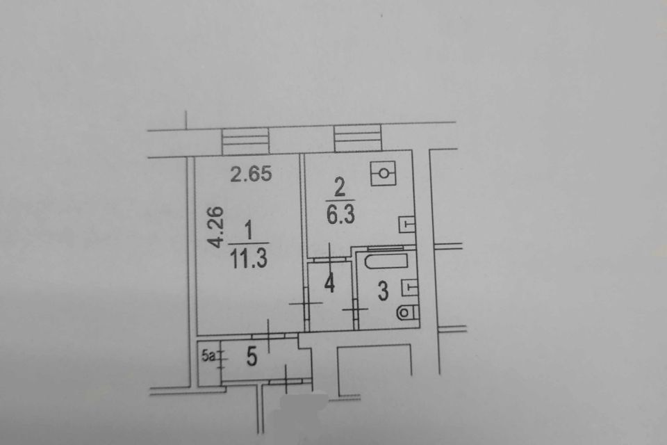 Продаётся 1-комнатная квартира, 25.5 м²