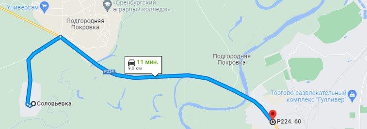 Подгородняя покровка оренбург карта