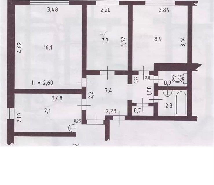 Купить Квартиру 3 Комнатную Лукашевича 13