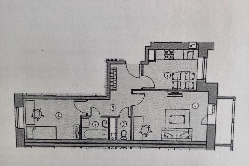 Продаётся 2-комнатная квартира, 46.8 м²