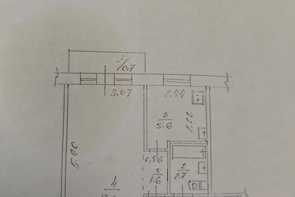 Продаётся 1-комнатная квартира, 32 м²
