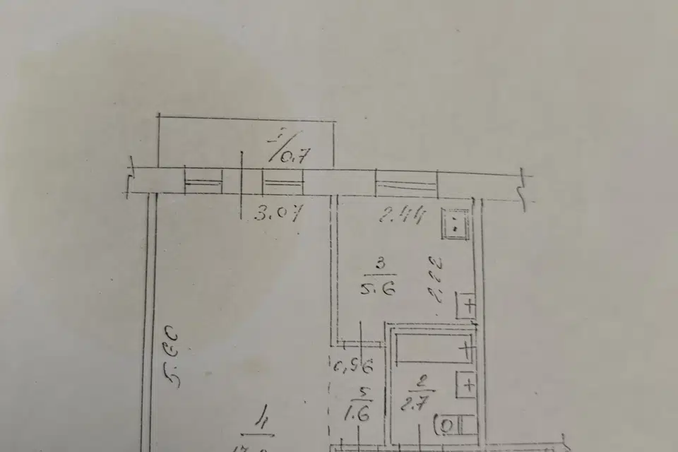 Продаётся 1-комнатная квартира, 32 м²
