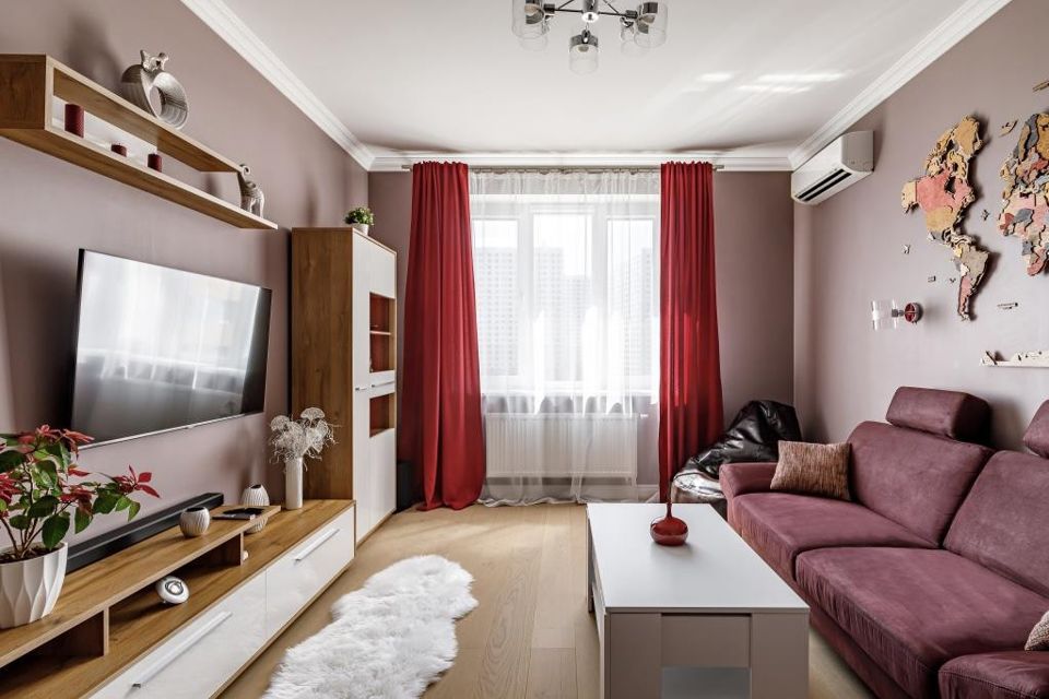 Продаётся 1-комнатная квартира, 45.7 м²