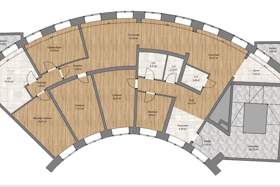 Продаётся 4-комнатная квартира, 184 м²