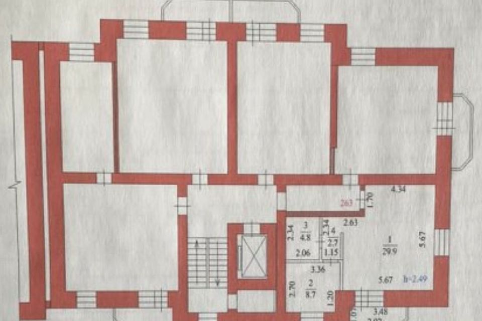 Продаётся 1-комнатная квартира, 47.2 м²