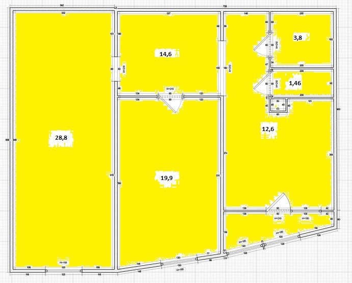 Продаётся 2-комнатная квартира, 82.4 м²