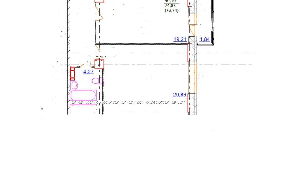 Продаётся 2-комнатная квартира, 73.9 м²