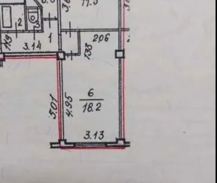 Продаётся 2-комнатная квартира, 45.2 м²