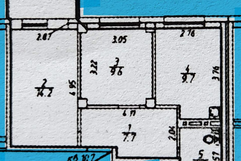 Продаётся 2-комнатная квартира, 45.6 м²