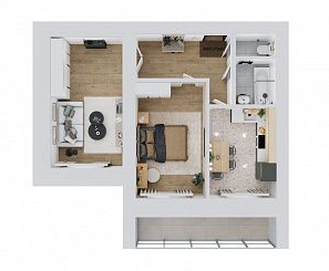Продаётся 2-комнатная квартира, 55.29 м²