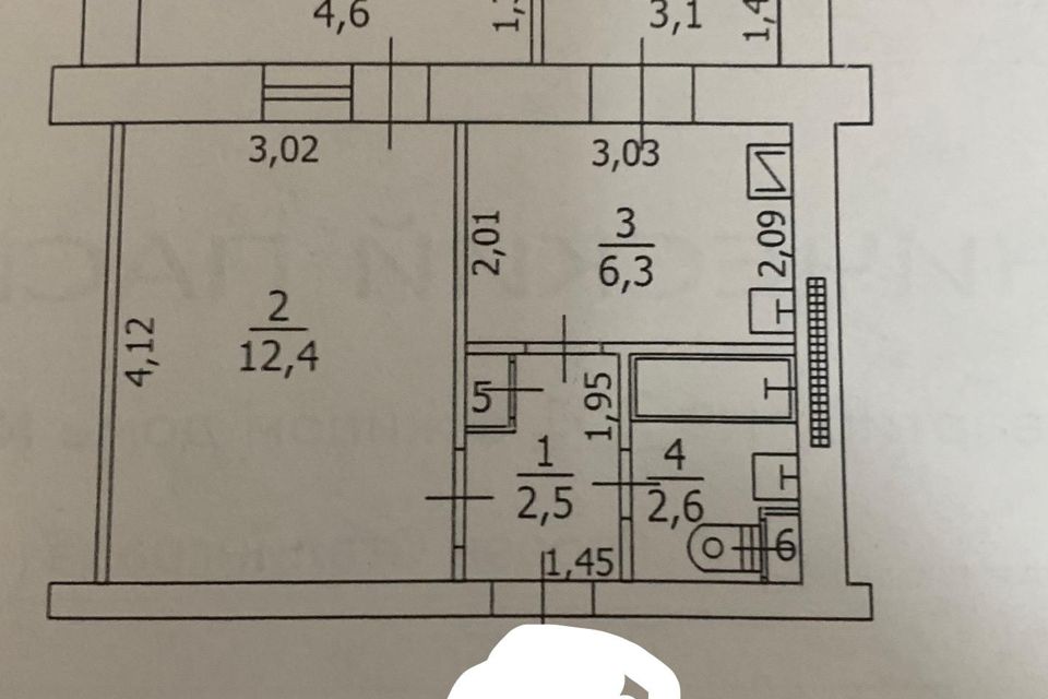 Продаётся комната в 1-комн. квартире, 32 м²