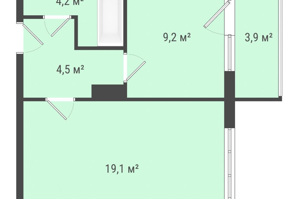 Продаётся 1-комнатная квартира, 37 м²