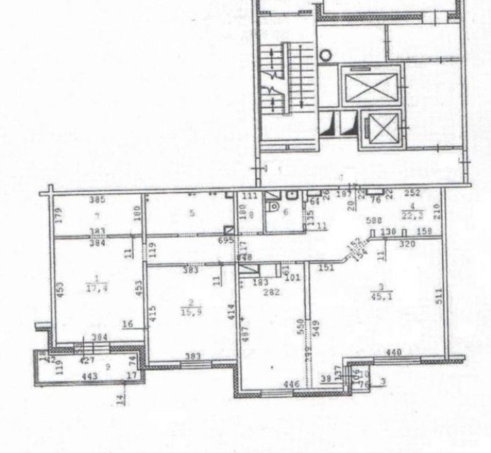 Продаётся 3-комнатная квартира, 119 м²