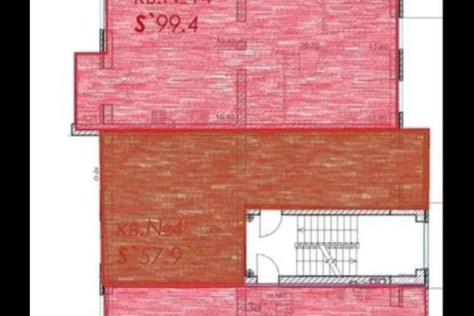 Продаётся 2-комнатная квартира, 57.9 м²