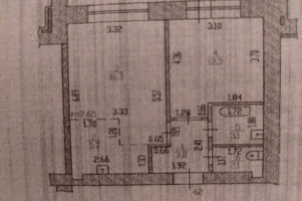 Продаётся 2-комнатная квартира, 43.3 м²