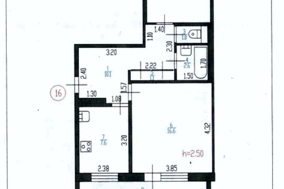 Продаётся 2-комнатная квартира, 50 м²