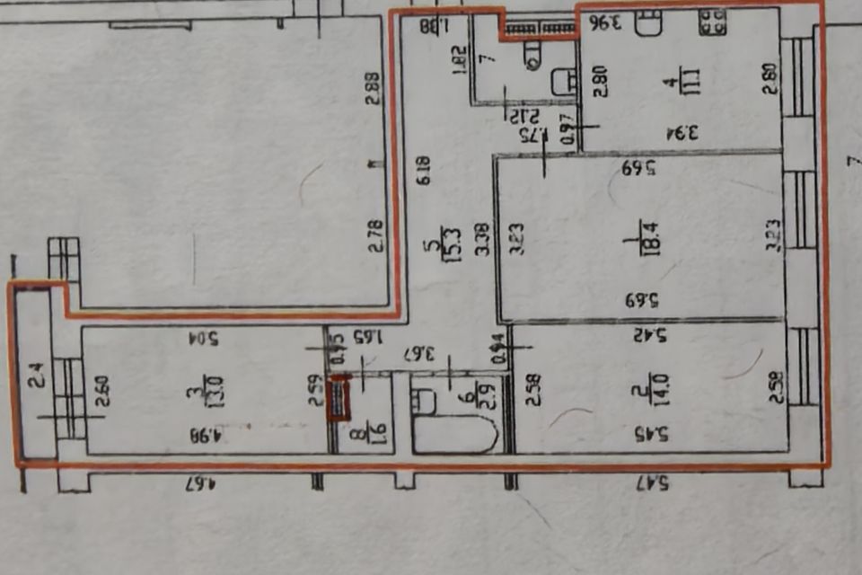 Продаётся 3-комнатная квартира, 79 м²