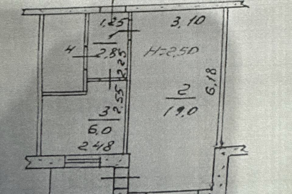 Продаётся 1-комнатная квартира, 32.1 м²