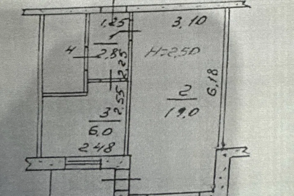 Продаётся 1-комнатная квартира, 32.1 м²