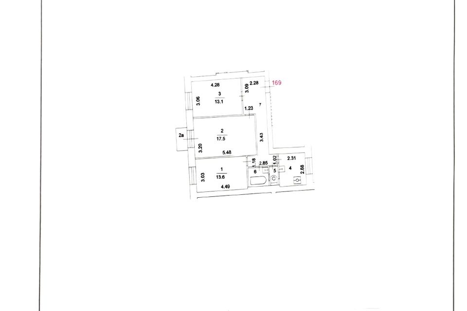 Продаётся 2 комнаты в 3-комн. квартире, 17.5 м²