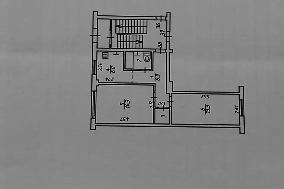 Продаётся 2-комнатная квартира, 45.1 м²
