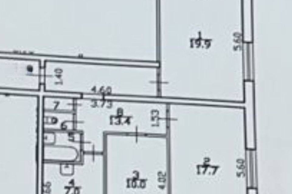 Продаётся 3-комнатная квартира, 70.1 м²