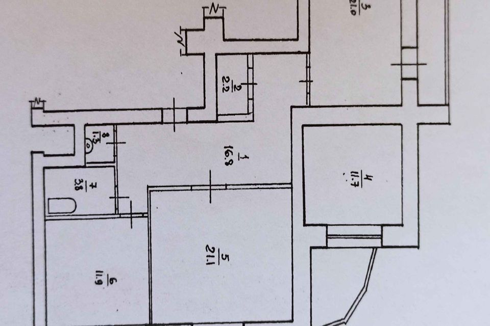 Продаётся 3-комнатная квартира, 90 м²